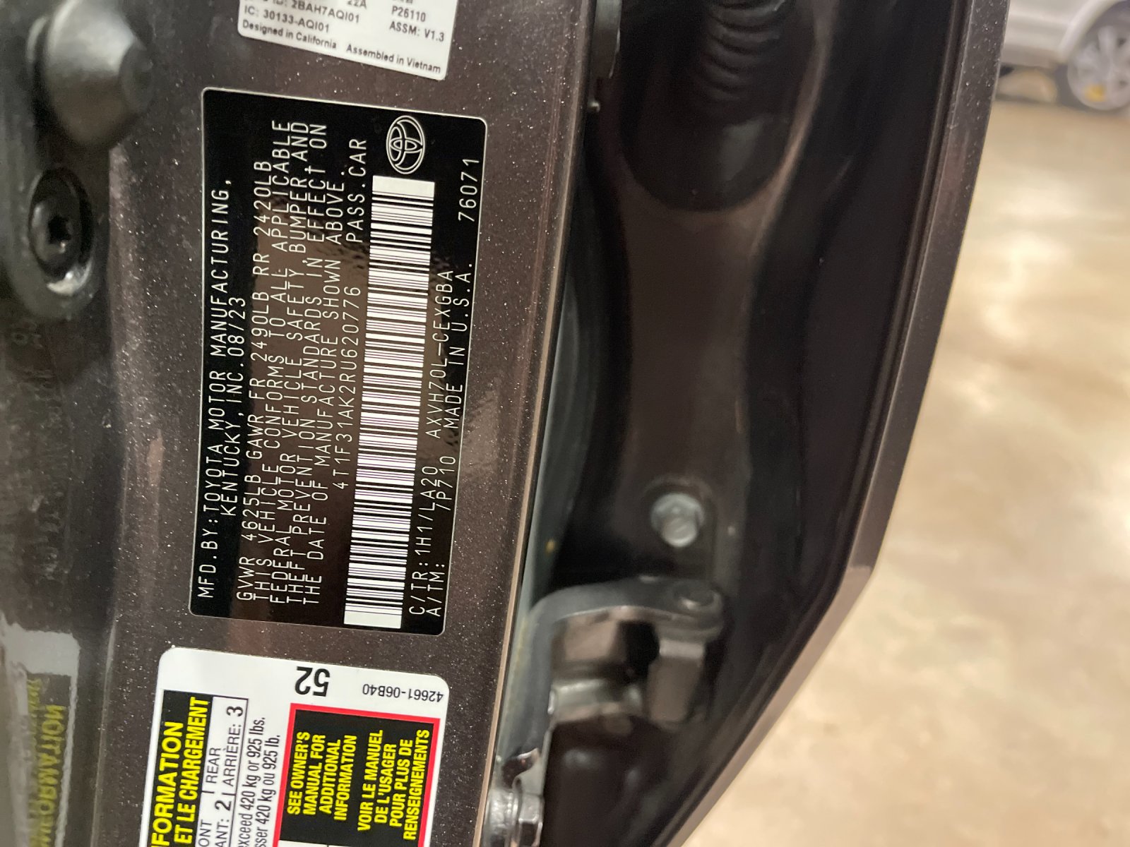Used 2024 Gray Toyota XLE image 31