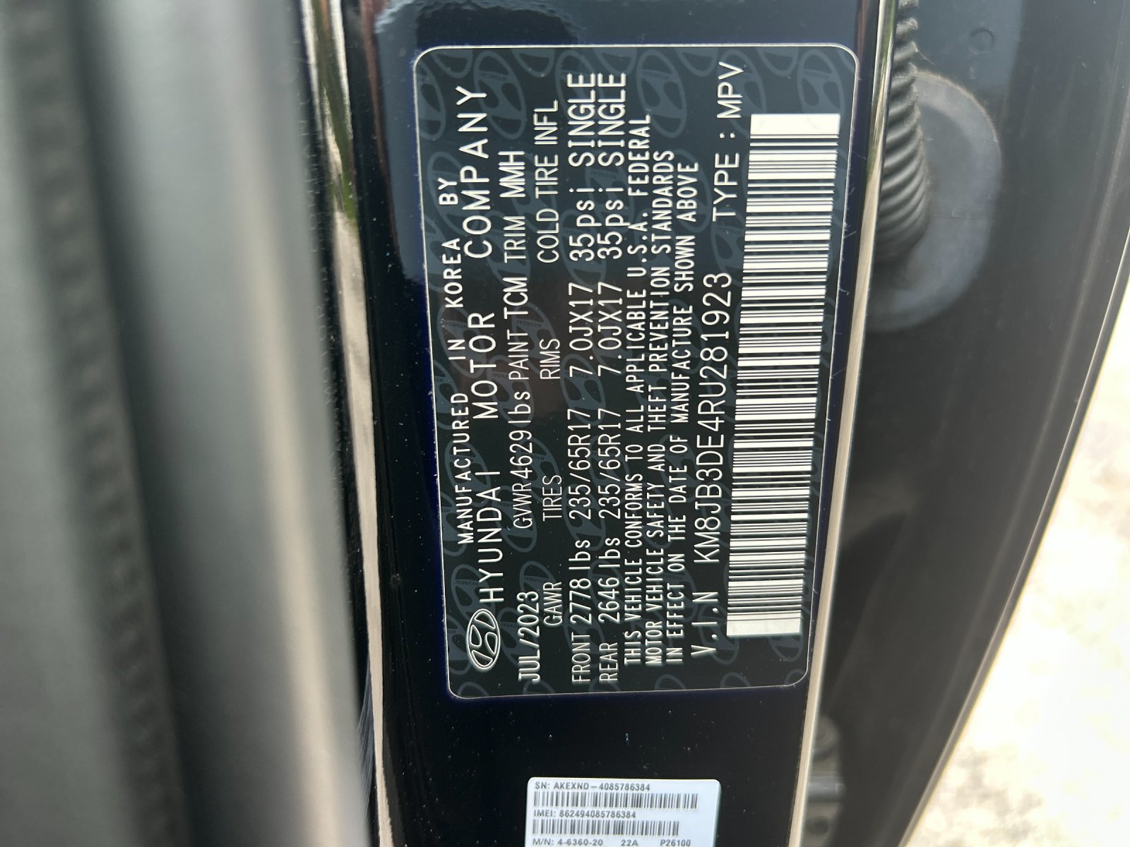 Used 2024 Black Pearl Hyundai SEL image 34