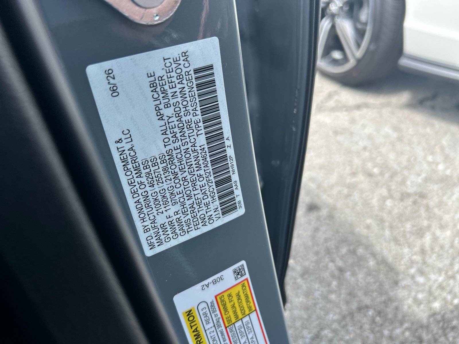 New 2026 Urban Gray Pearl Honda Sport Hybrid image 34