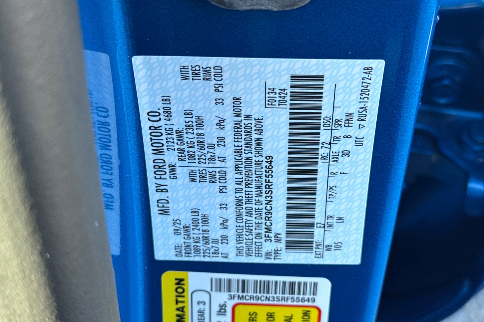 New 2025 Blue Metallic Ford Outer Banks® image 32