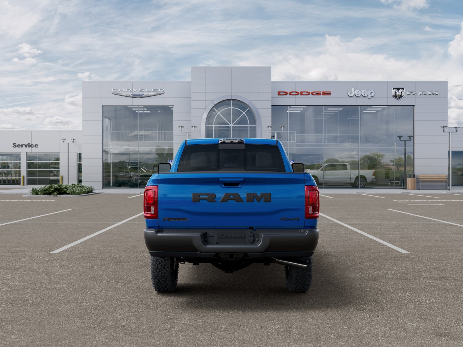 New 2026 Hydro Blue Pearl-Coat Exterior Paint RAM Rebel image 7