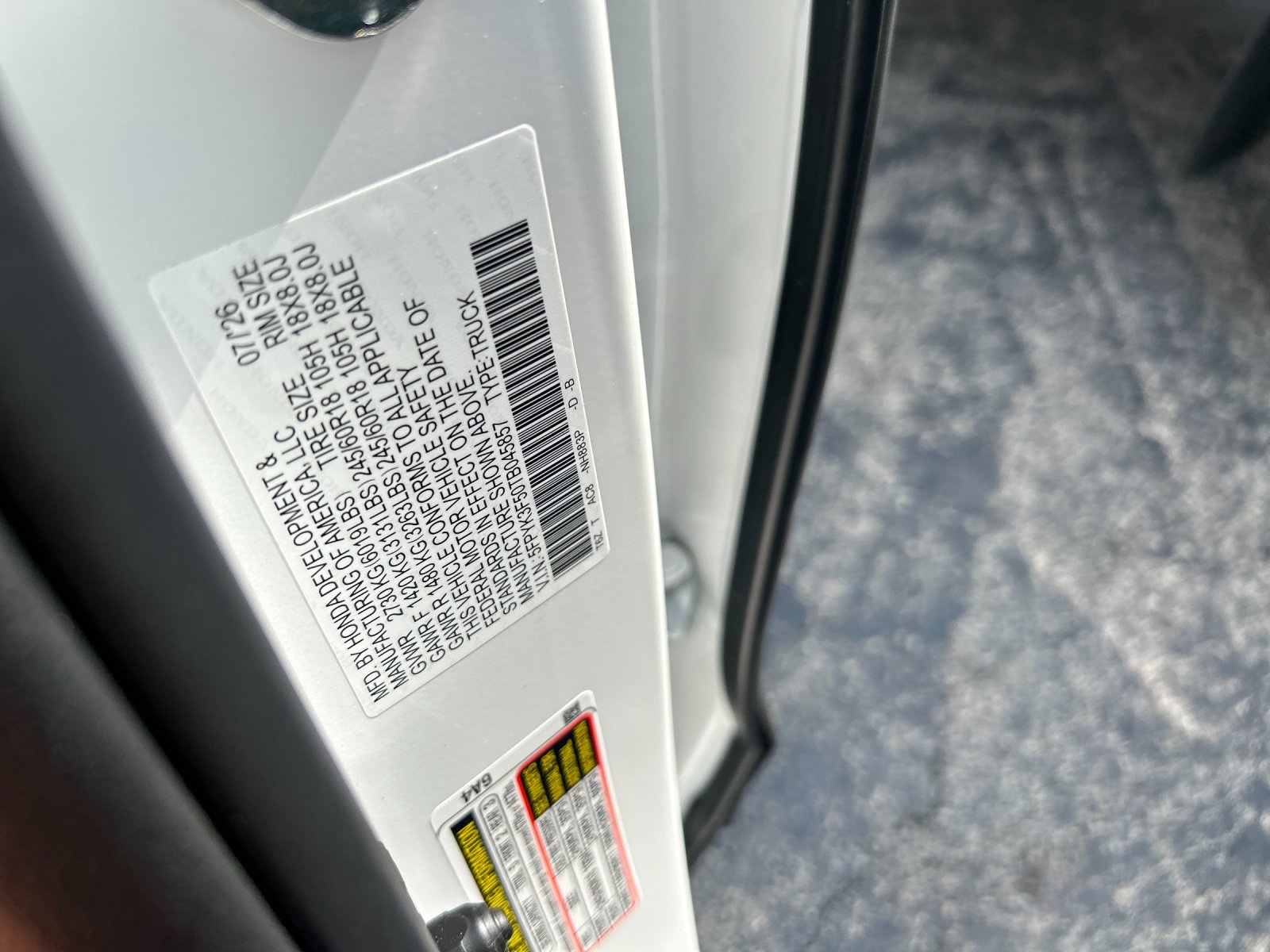 New 2026 Platinum White Pearl Honda RTL image 34