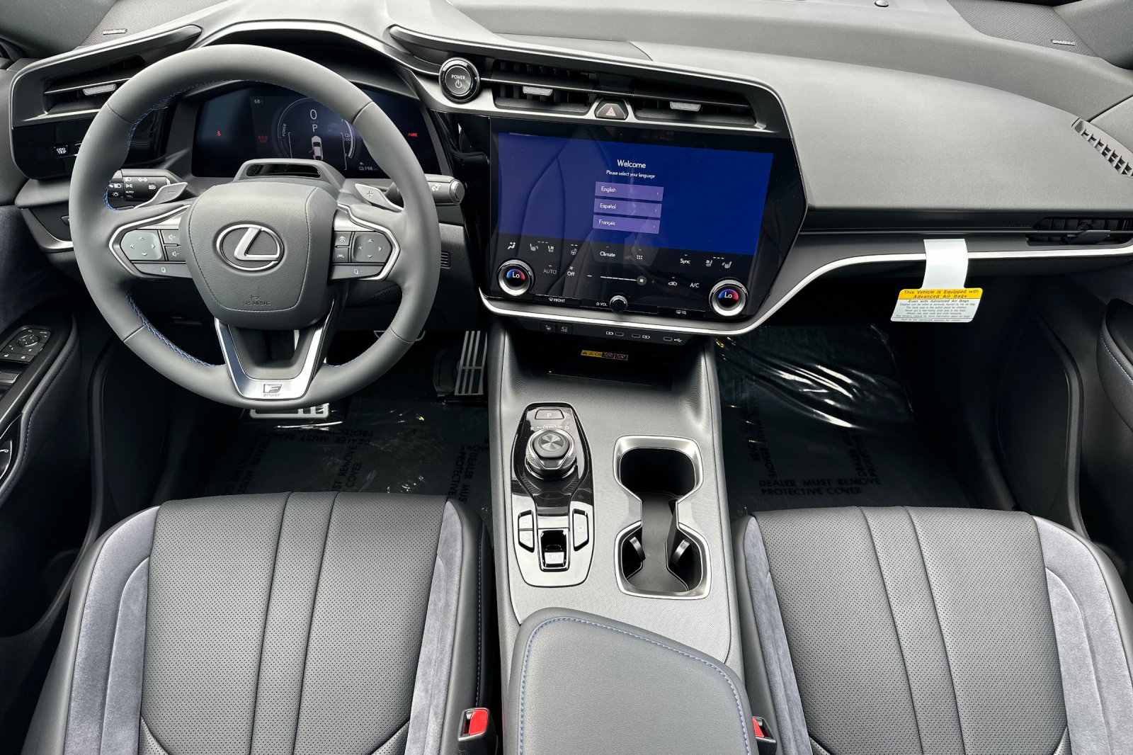 New 2026 Cloudburst Gray and Black Onyx Lexus  550e F SPORT AWD image 13