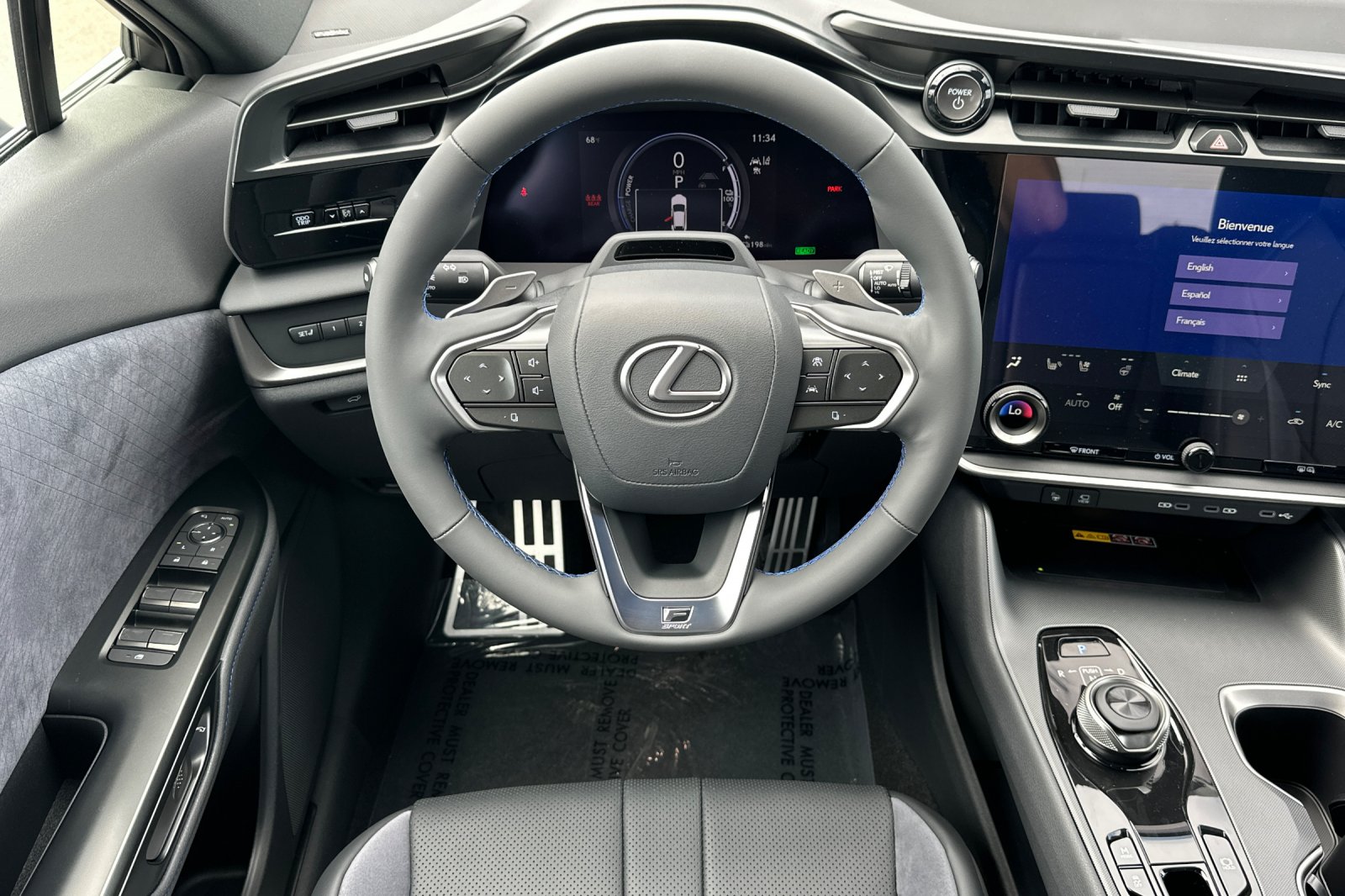 New 2026 Cloudburst Gray and Black Onyx Lexus  550e F SPORT AWD image 14