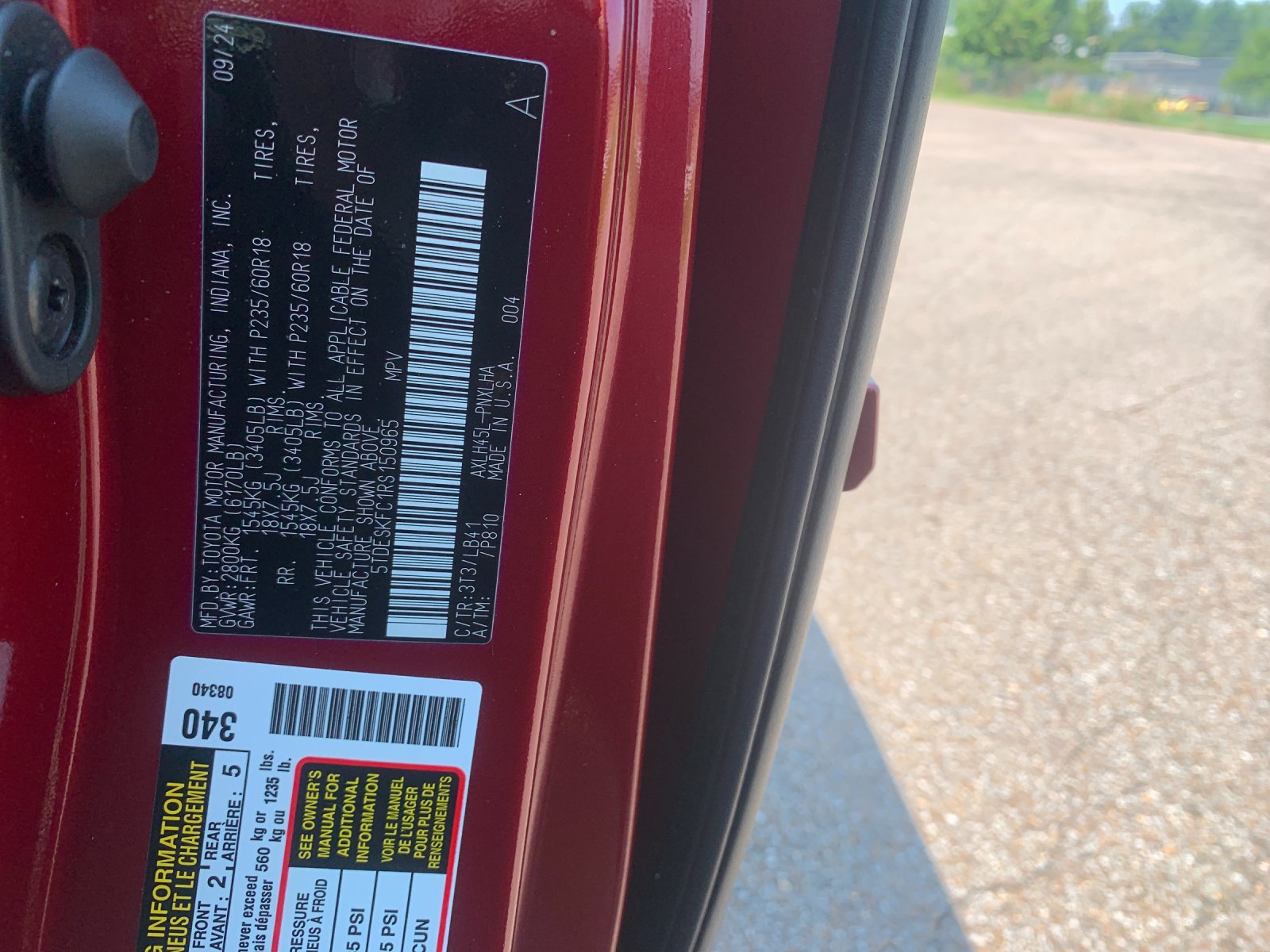 Used 2024 Red Toyota Platinum image 36
