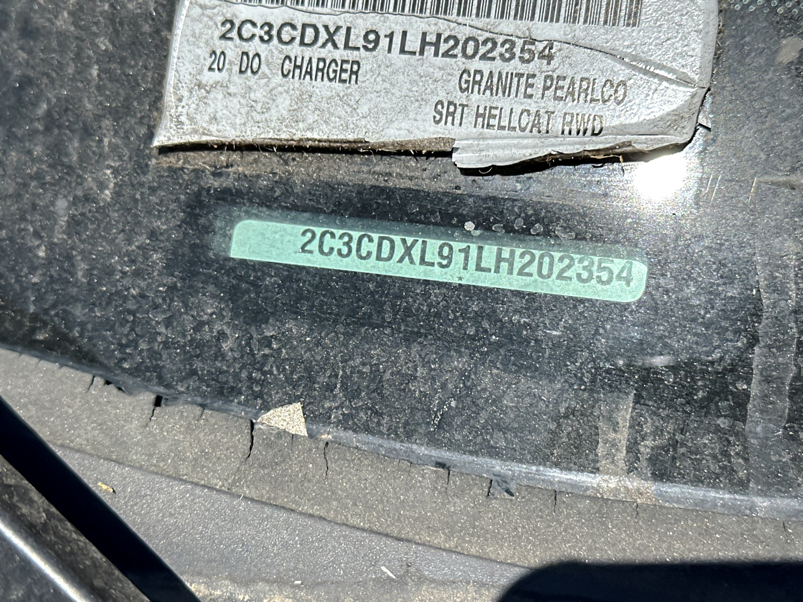 Used 2020 Gray Dodge SRT Hellcat image 2