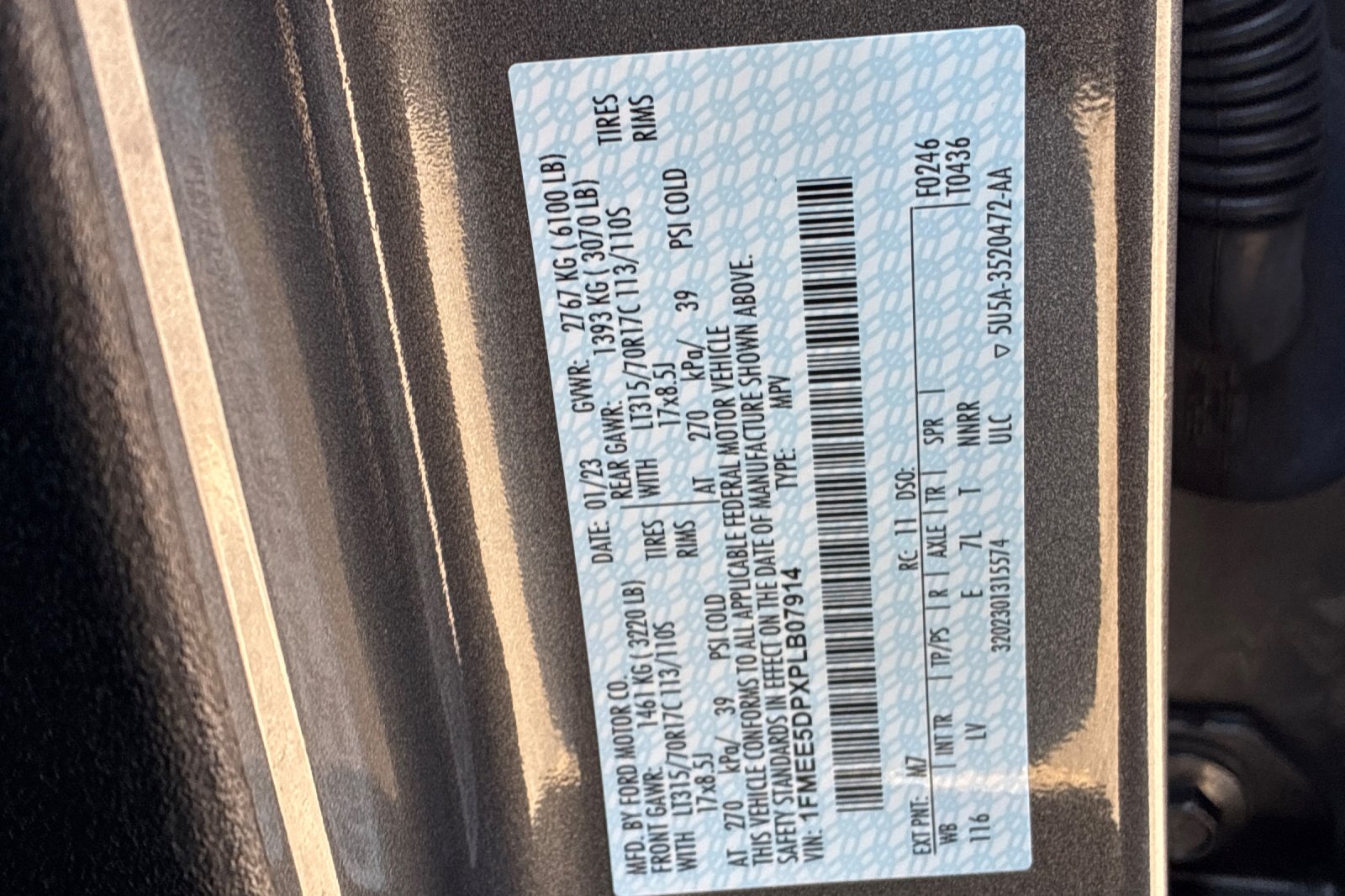 Used 2023 Carbonized Gray Metallic Ford Base image 27