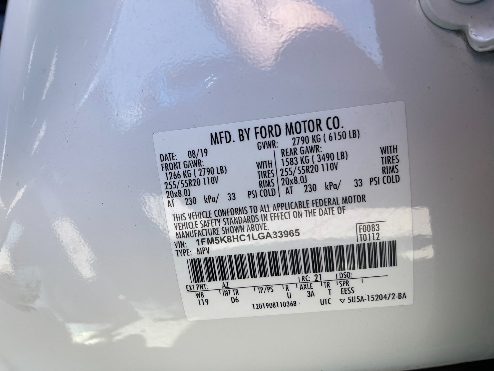 Used 2020 White Ford Platinum image 36