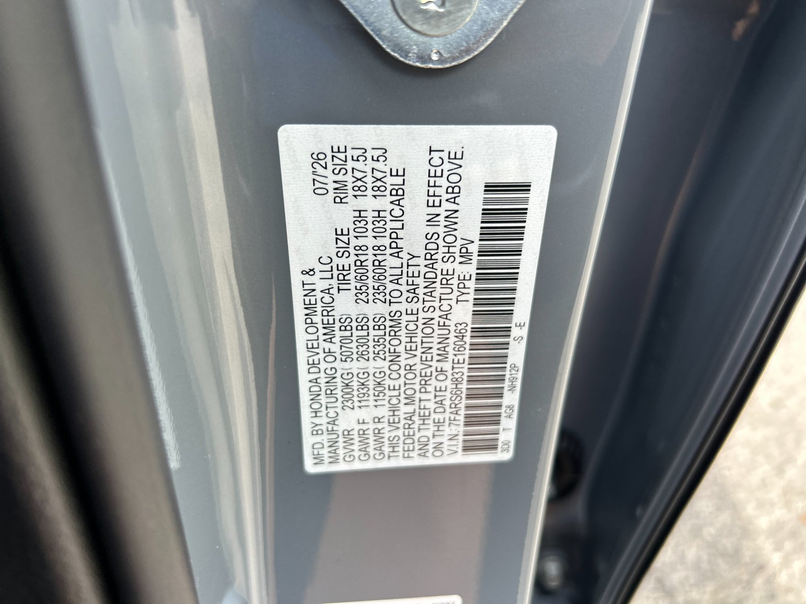 New 2026 Urban Gray Pearl Honda AWD Sport-L Hybrid image 35