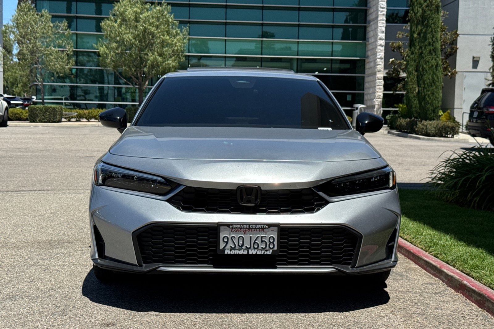 Certified Used 2025 Solar Silver Metallic Honda 4D HYBRID SPORT image 3