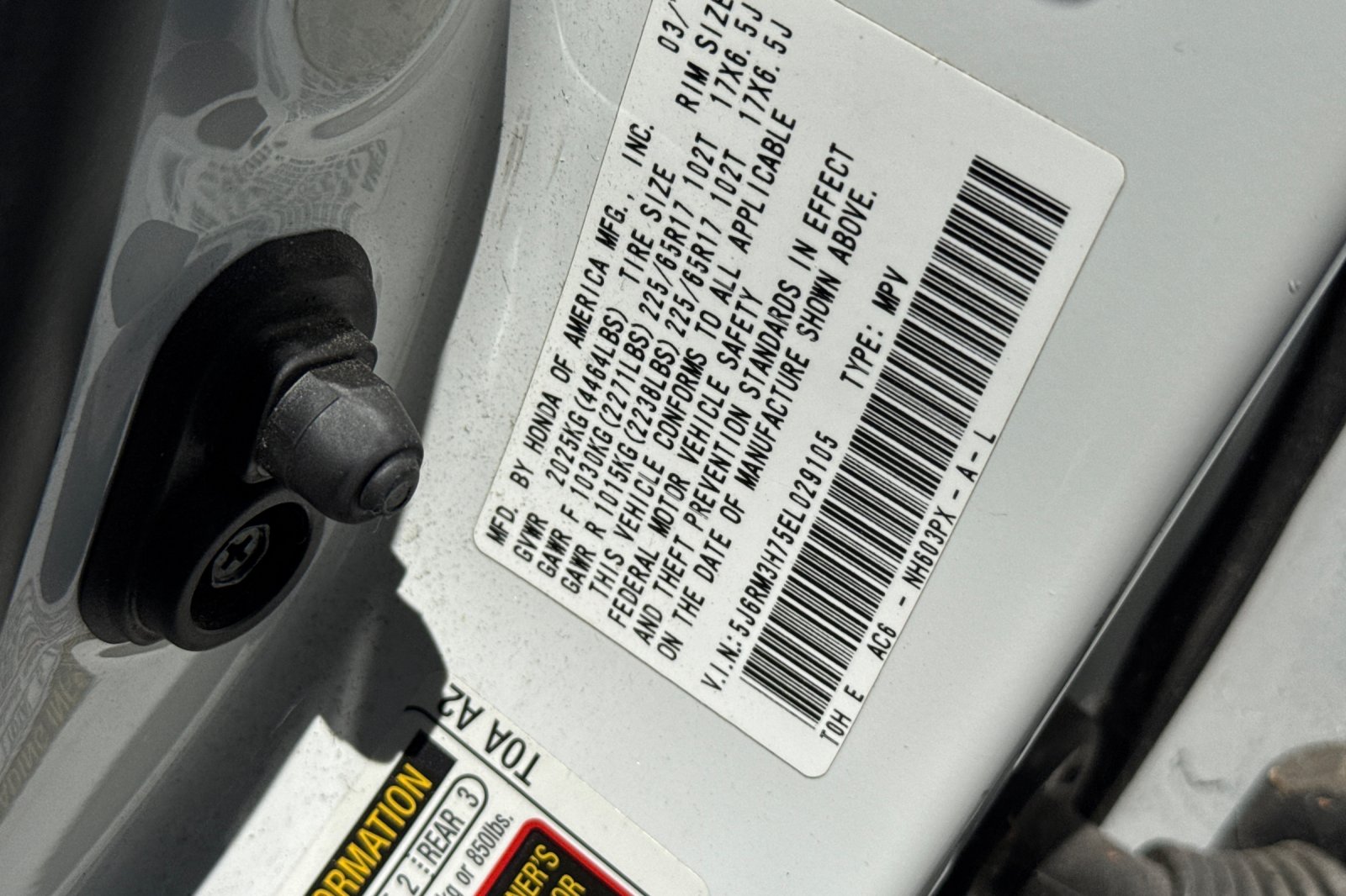 Used 2014 White Diamond Pearl Honda EX-L image 12