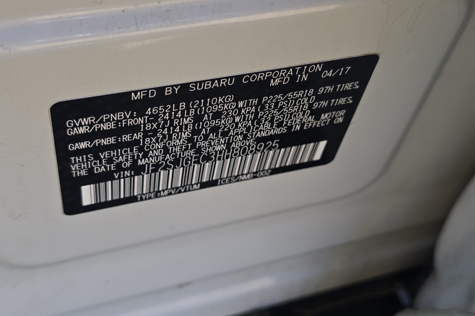 Used 2017 White Subaru 2.0XT Premium image 24