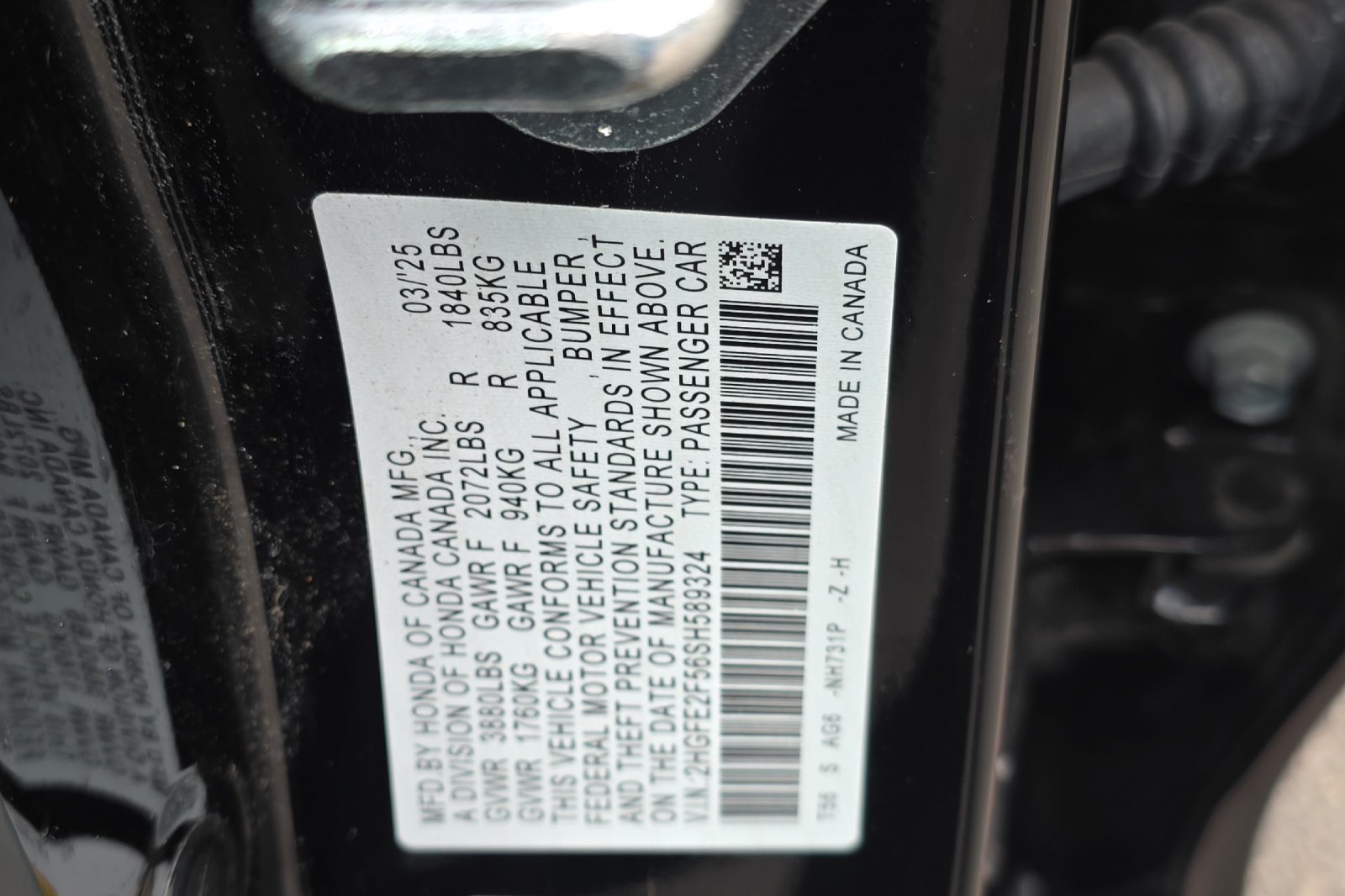 Used 2025 Crystal Black Pearl Honda Sport image 24