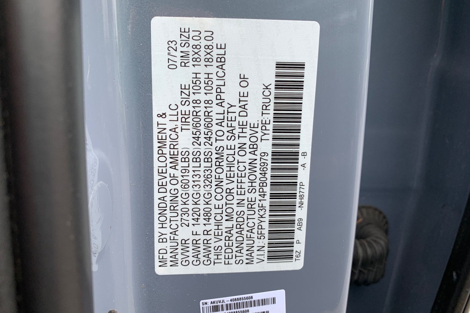 Certified Used 2023 Gray Honda Sport image 34