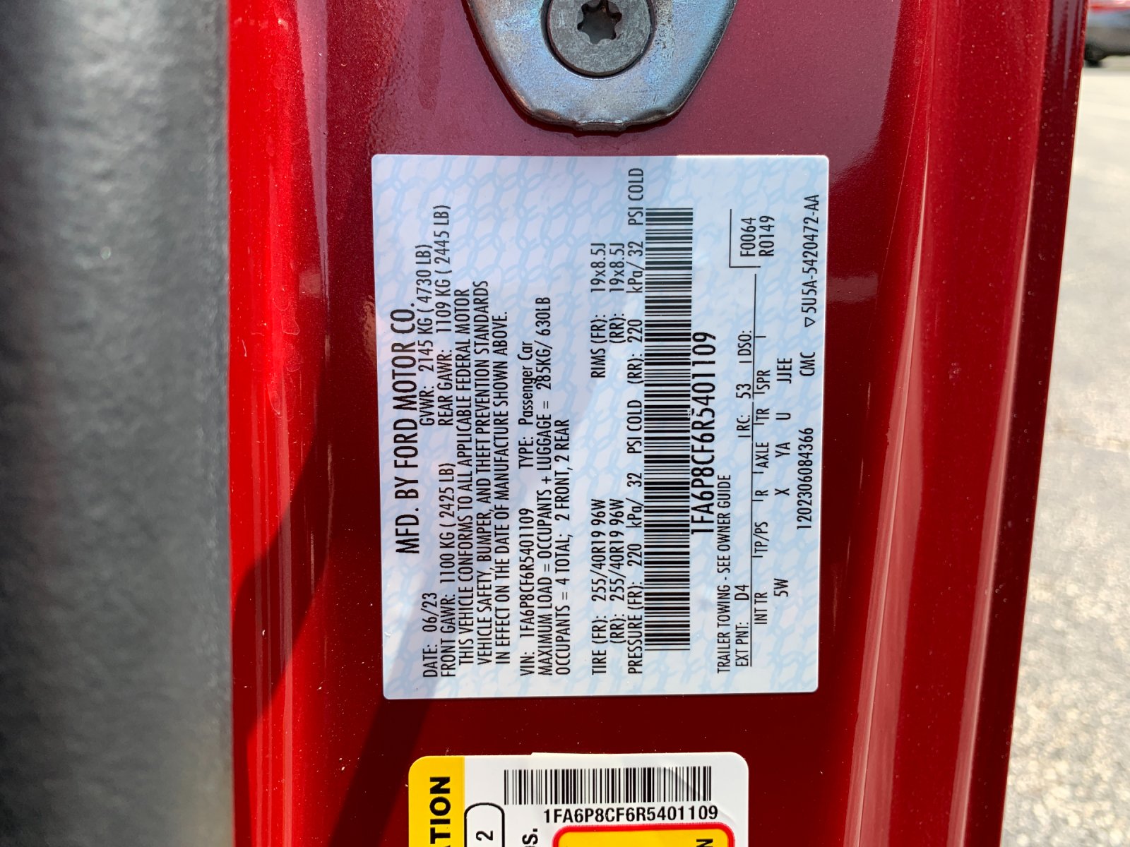 Used 2024 Red Ford GT Premium image 33