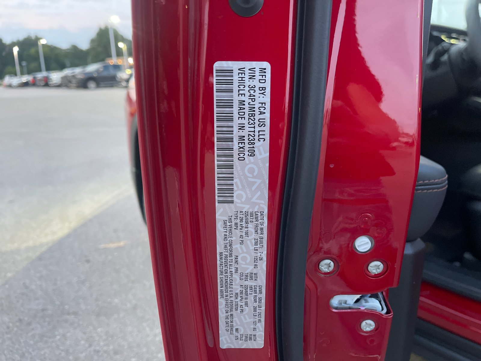 New 2026 Red Hot Pearlcoat Jeep Limited image 35