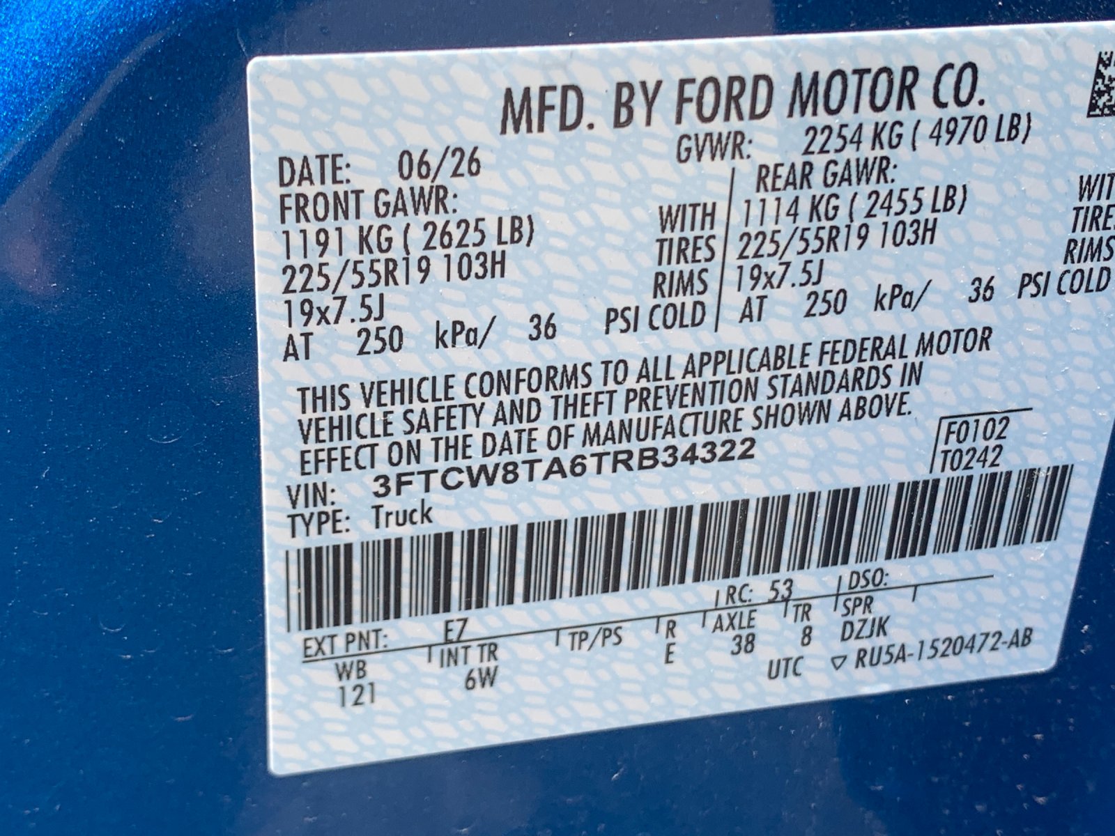 New 2026 Blue Ford Lobo Standard image 32