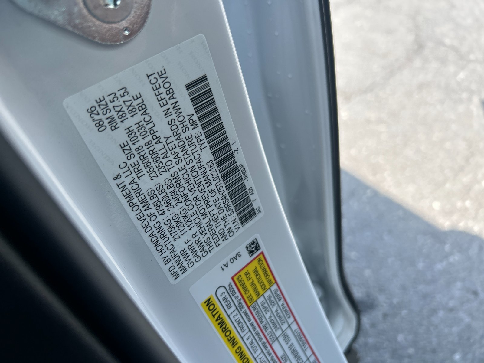 New 2026 Meteorite Gray Metallic Honda AWD EX image 35
