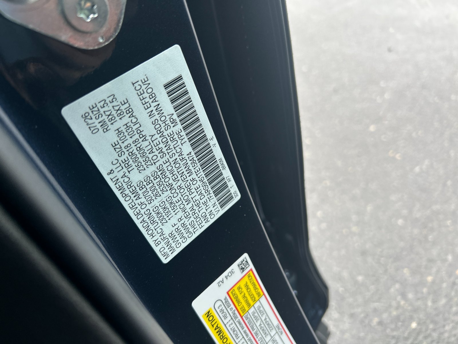 New 2026 Canyon River Blue Metallic Honda AWD Sport Hybrid image 35