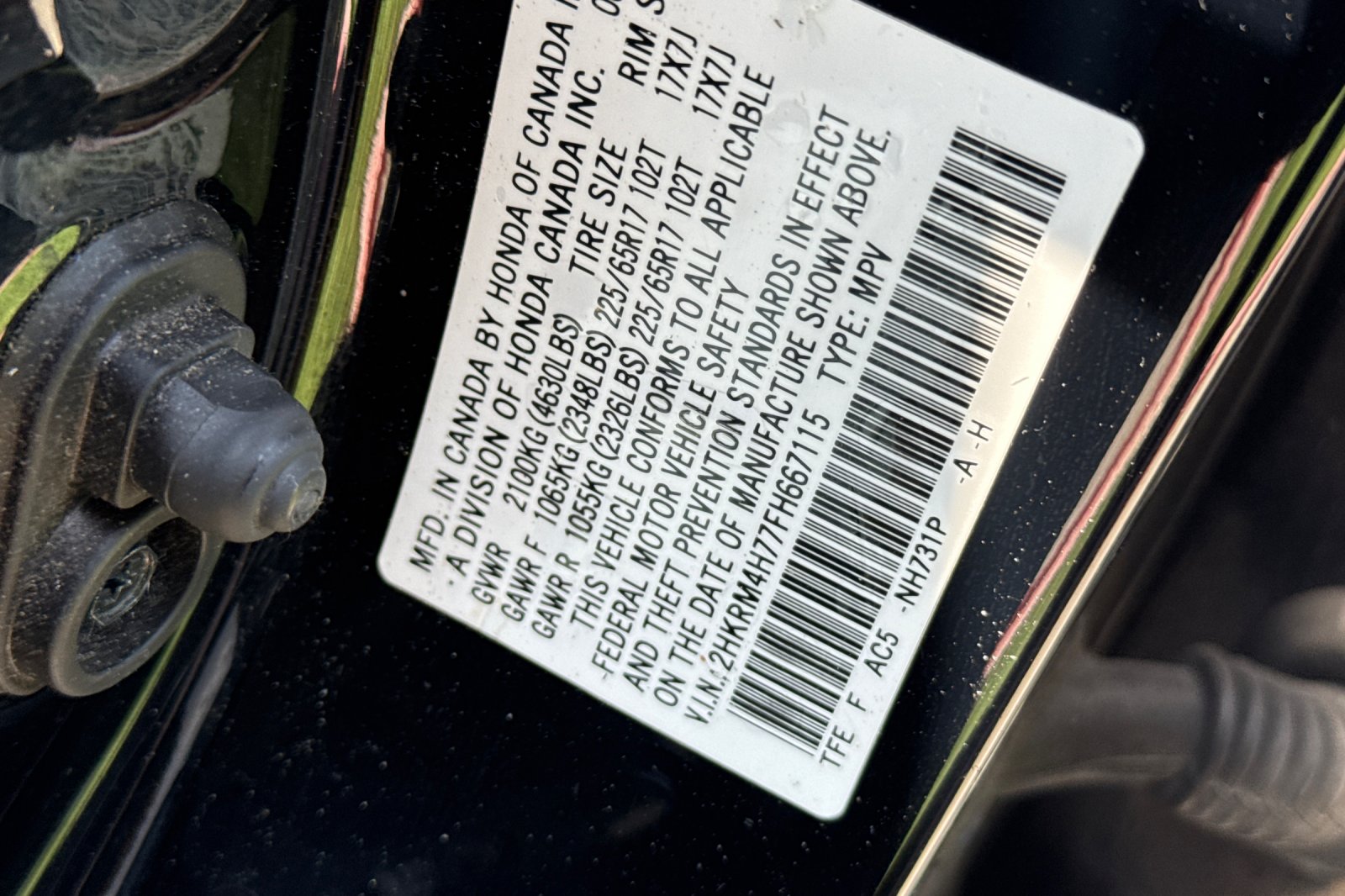 Used 2015 Crystal Black Pearl Honda EX-L image 12
