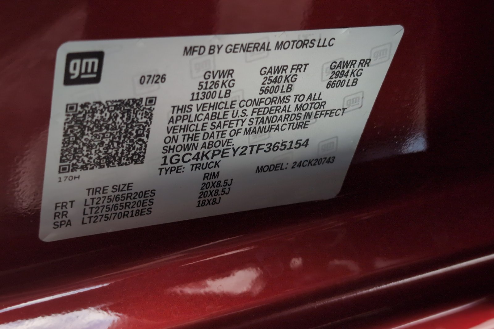 New 2026 Red Chevrolet LTZ image 29
