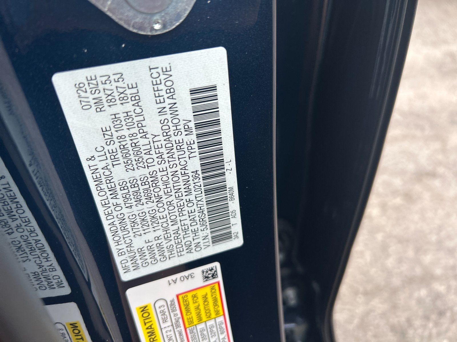 New 2026 Canyon River Blue Metallic Honda AWD EX-L image 35