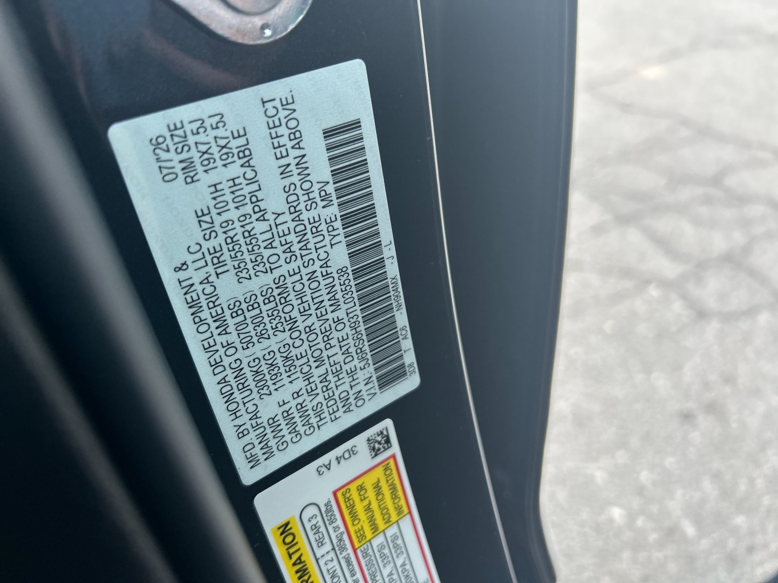 New 2026 Meteorite Gray Metallic Honda AWD Sport Touring Hybrid image 37