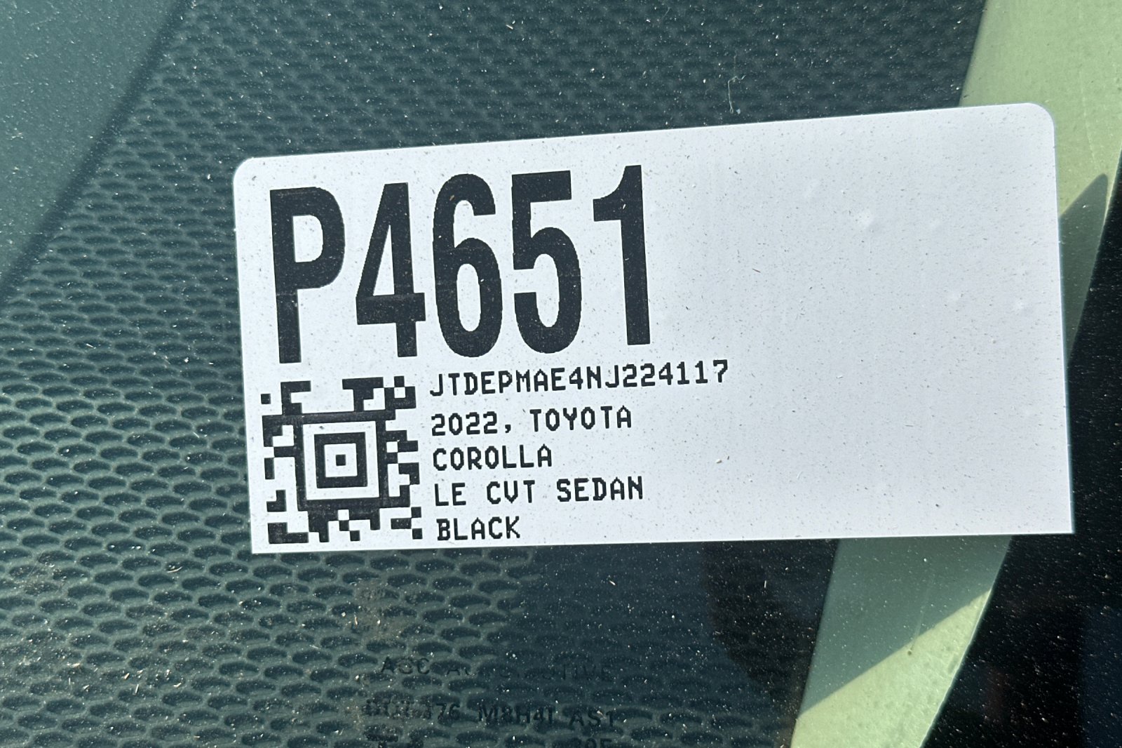 Used 2022 Black Sand Pearl Toyota LE image 3