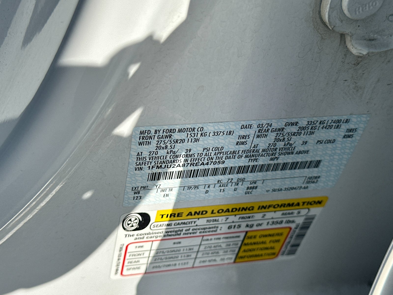 Used 2024 White Ford Limited image 29