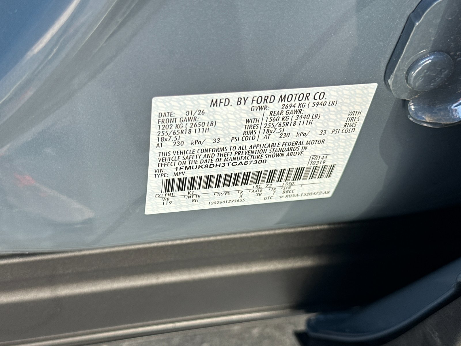 New 2026 Vapor Blue Metallic Ford Active image 28