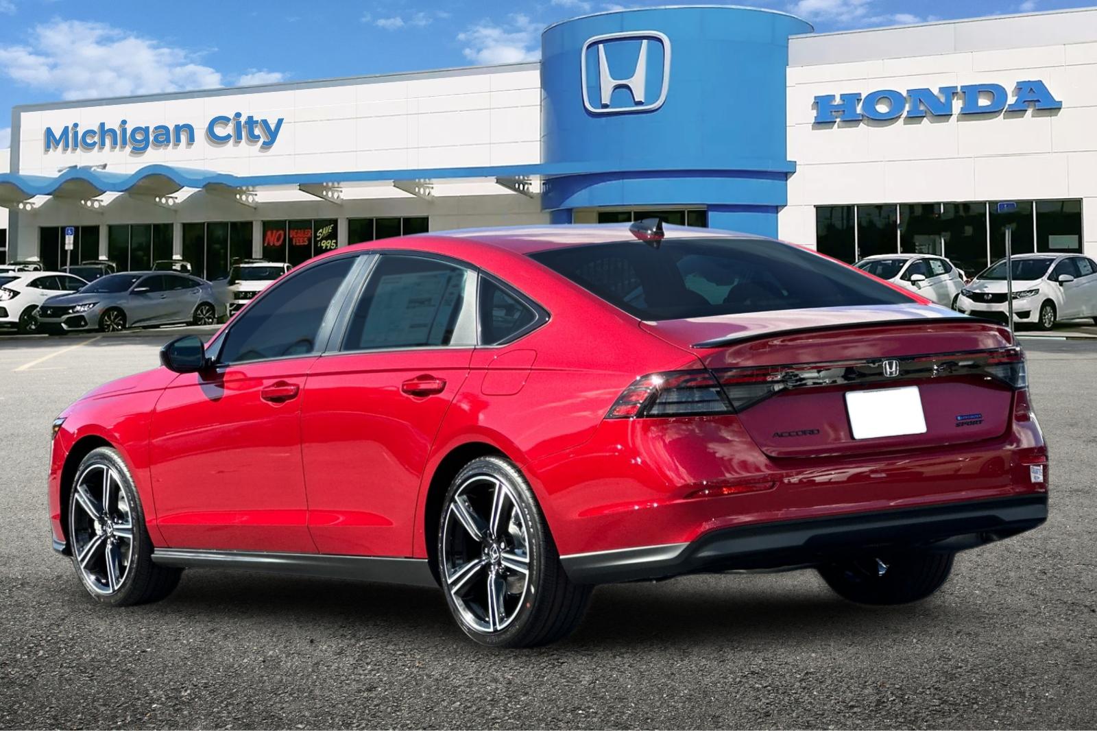 New 2026 Radiant Red Metallic Honda Sport Hybrid image 3