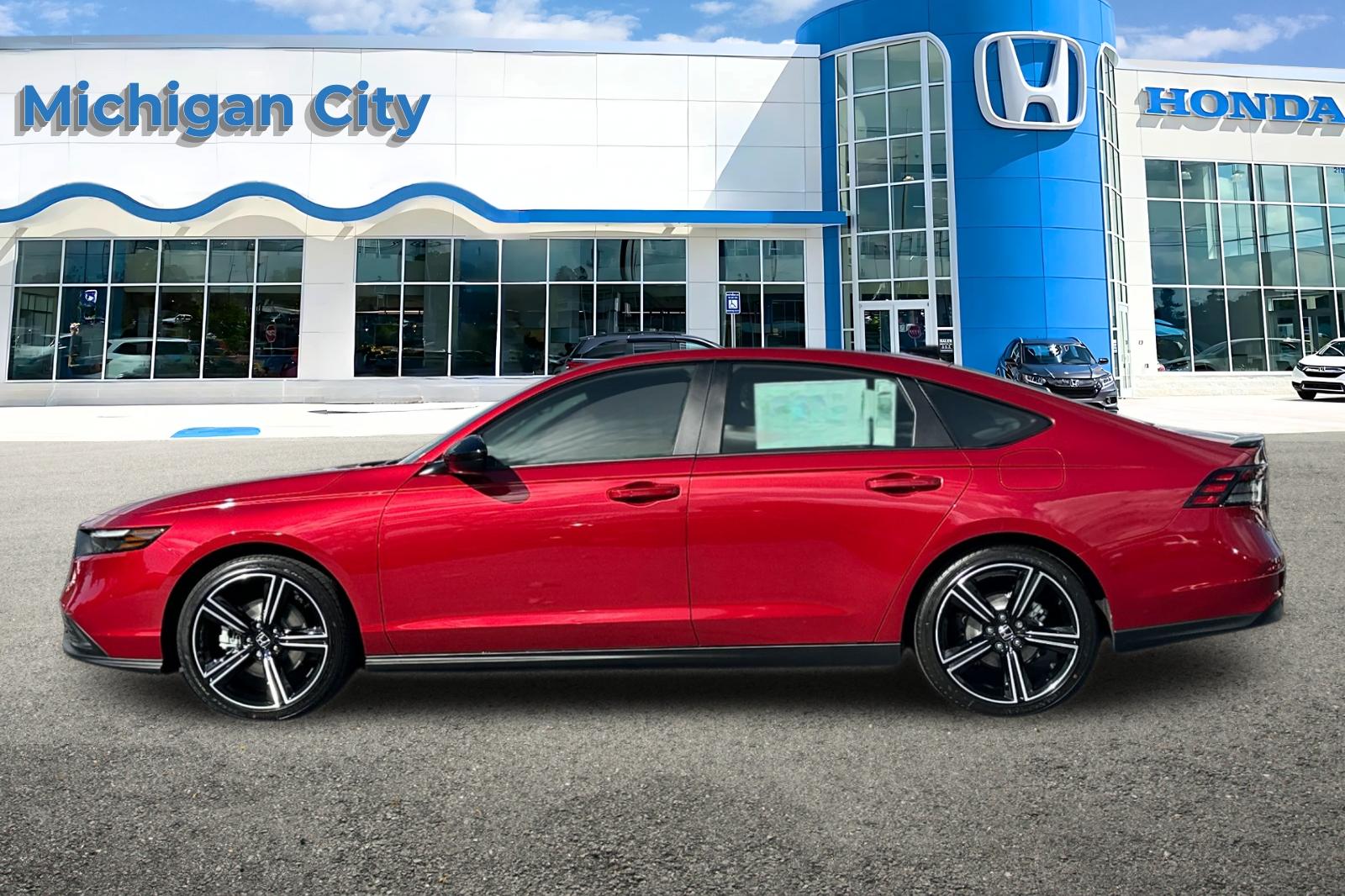 New 2026 Radiant Red Metallic Honda Sport Hybrid image 2