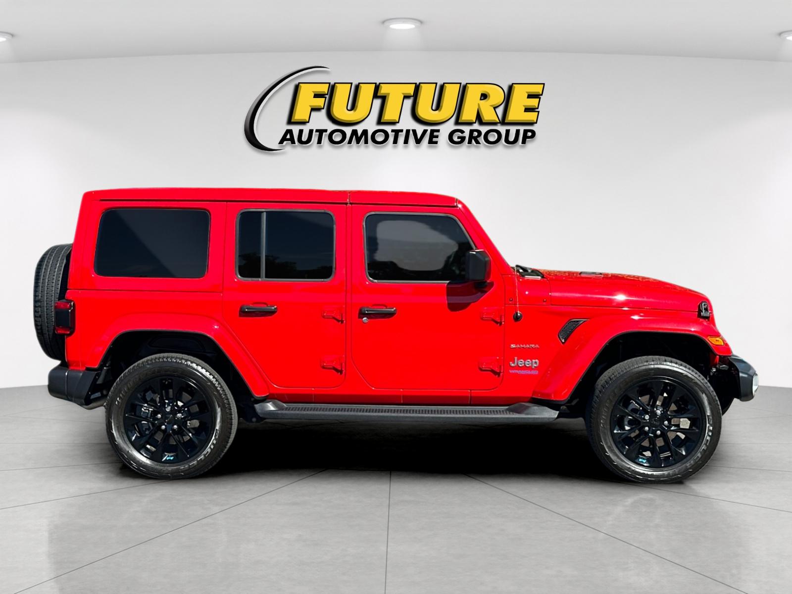 Used 2022 Red Jeep Unlimited Sahara 4xe image 3
