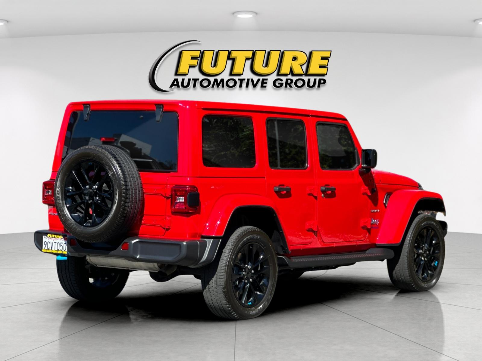 Used 2022 Red Jeep Unlimited Sahara 4xe image 4