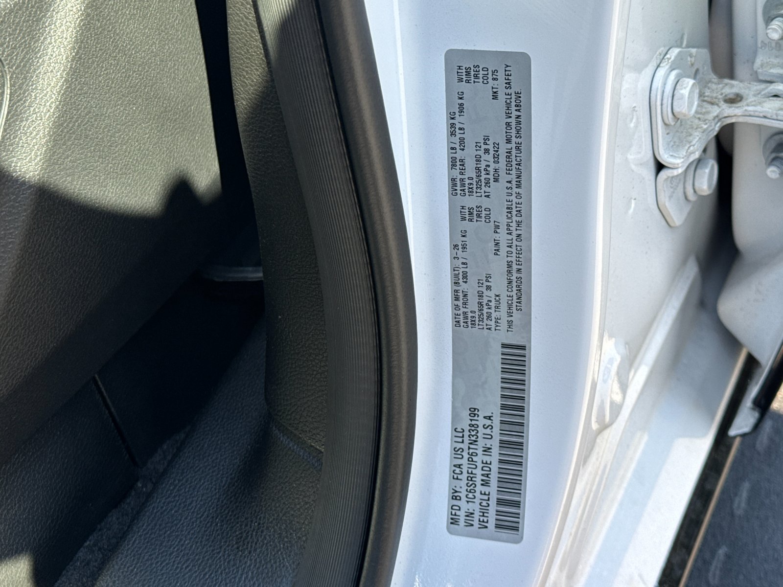 New 2026 Bright White Clear-Coat Exterior Paint RAM RHO image 27