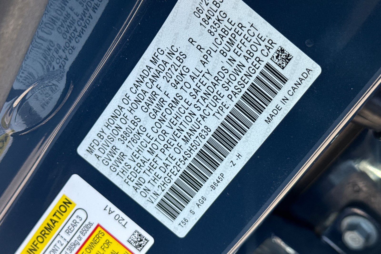Certified Used 2025 Blue Lagoon Pearl Honda Sport image 27