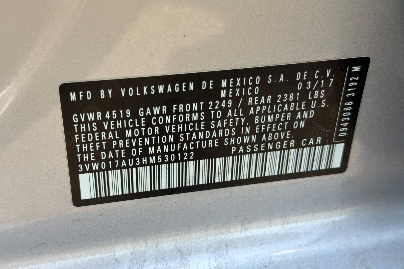 Used 2017 Silver Volkswagen S image 28