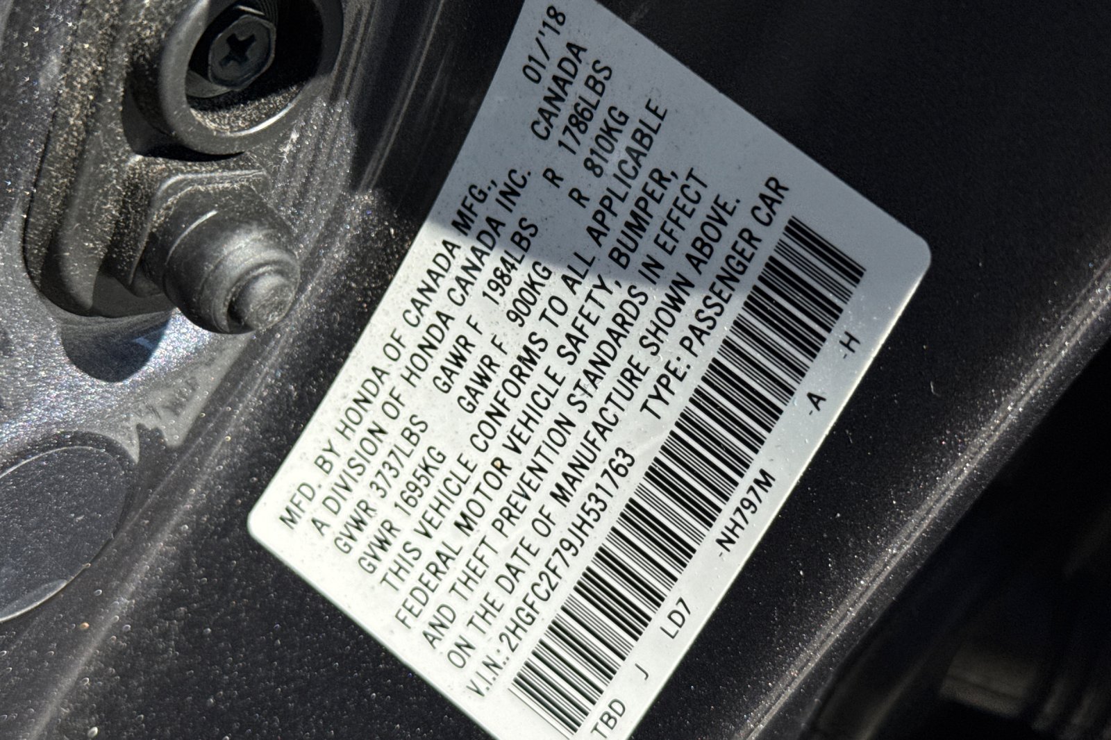 Certified Used 2018 Modern Steel Metallic Honda EX image 28