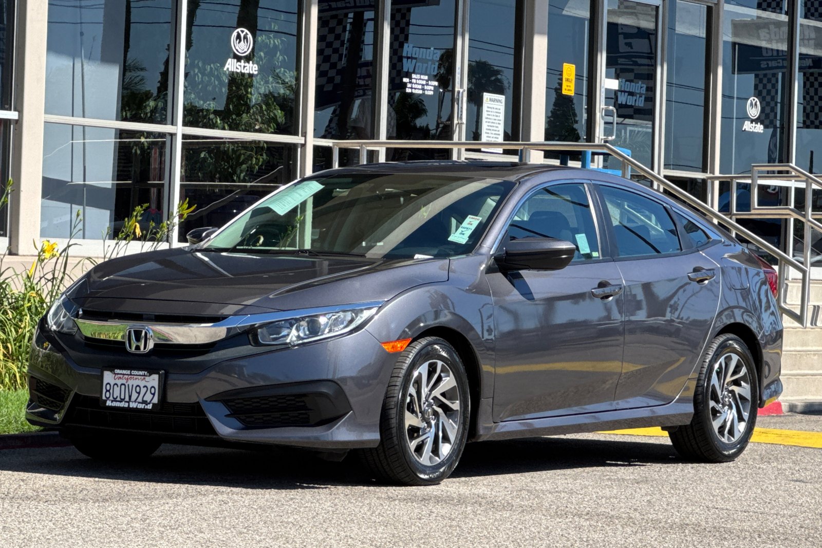 Certified Used 2018 Modern Steel Metallic Honda EX image 8