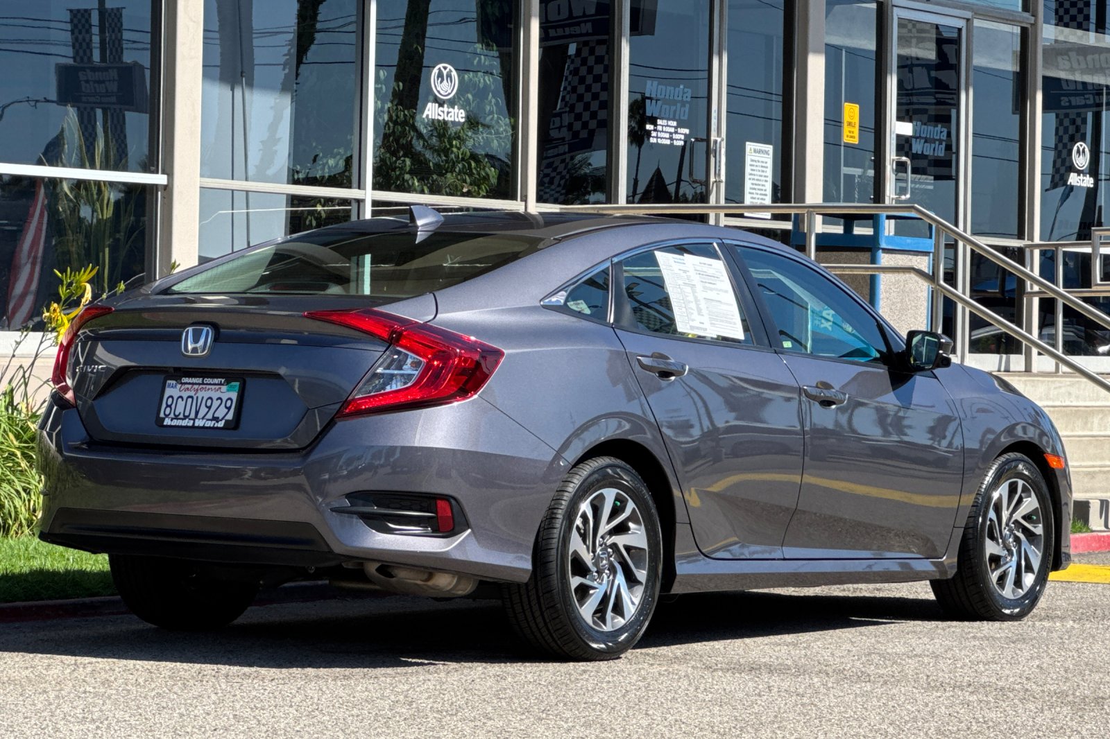 Certified Used 2018 Modern Steel Metallic Honda EX image 4