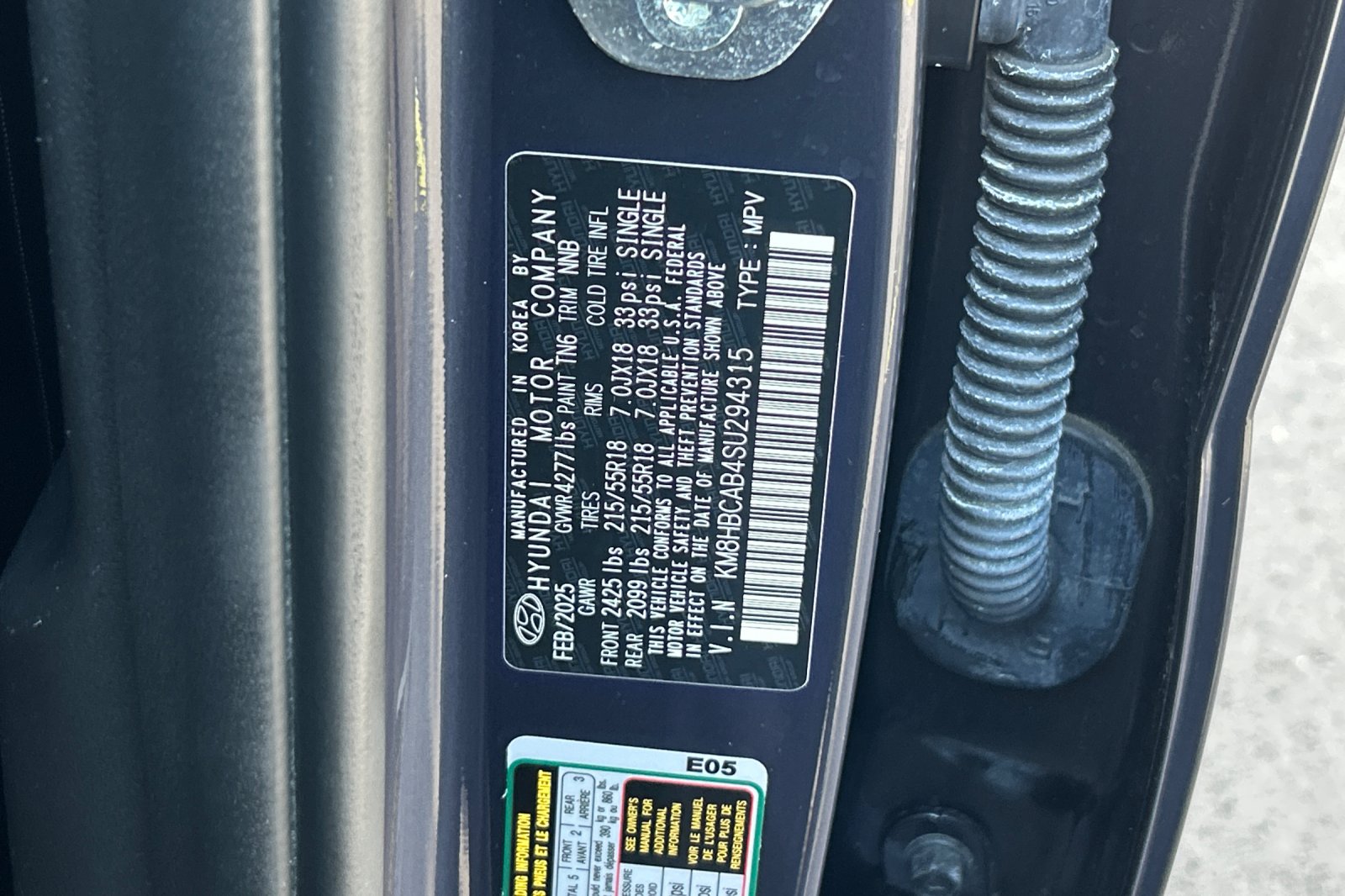 Used 2025 Denim Blue Hyundai SEL image 28