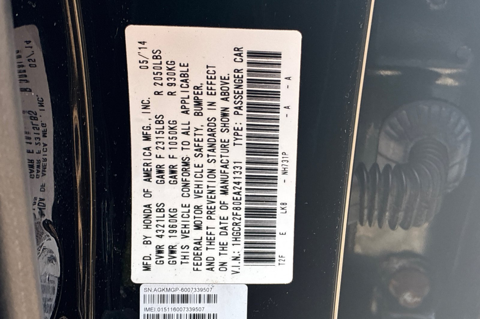 Used 2014 Crystal Black Pearl Honda EX-L image 26