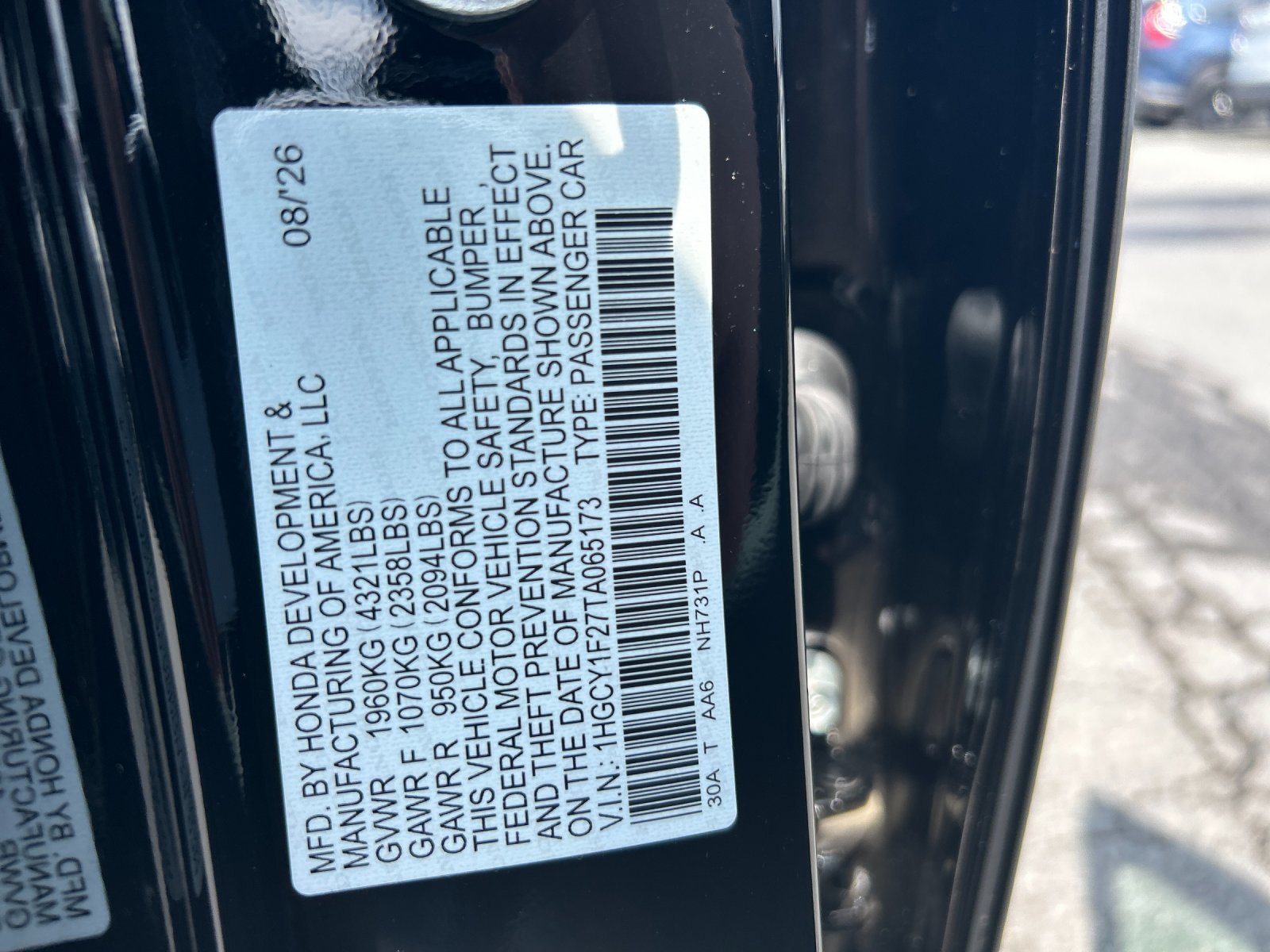 New 2026 Crystal Black Pearl Honda LX image 34