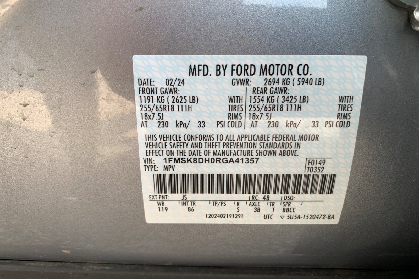 Used 2024 Silver Ford XLT image 35