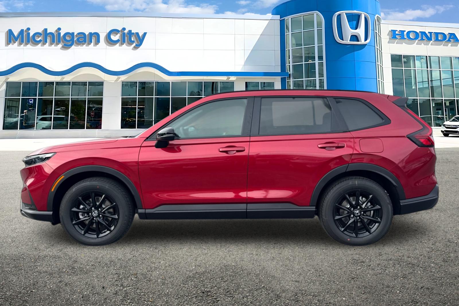 New 2026 Radiant Red Metallic Honda AWD Sport-L Hybrid image 2