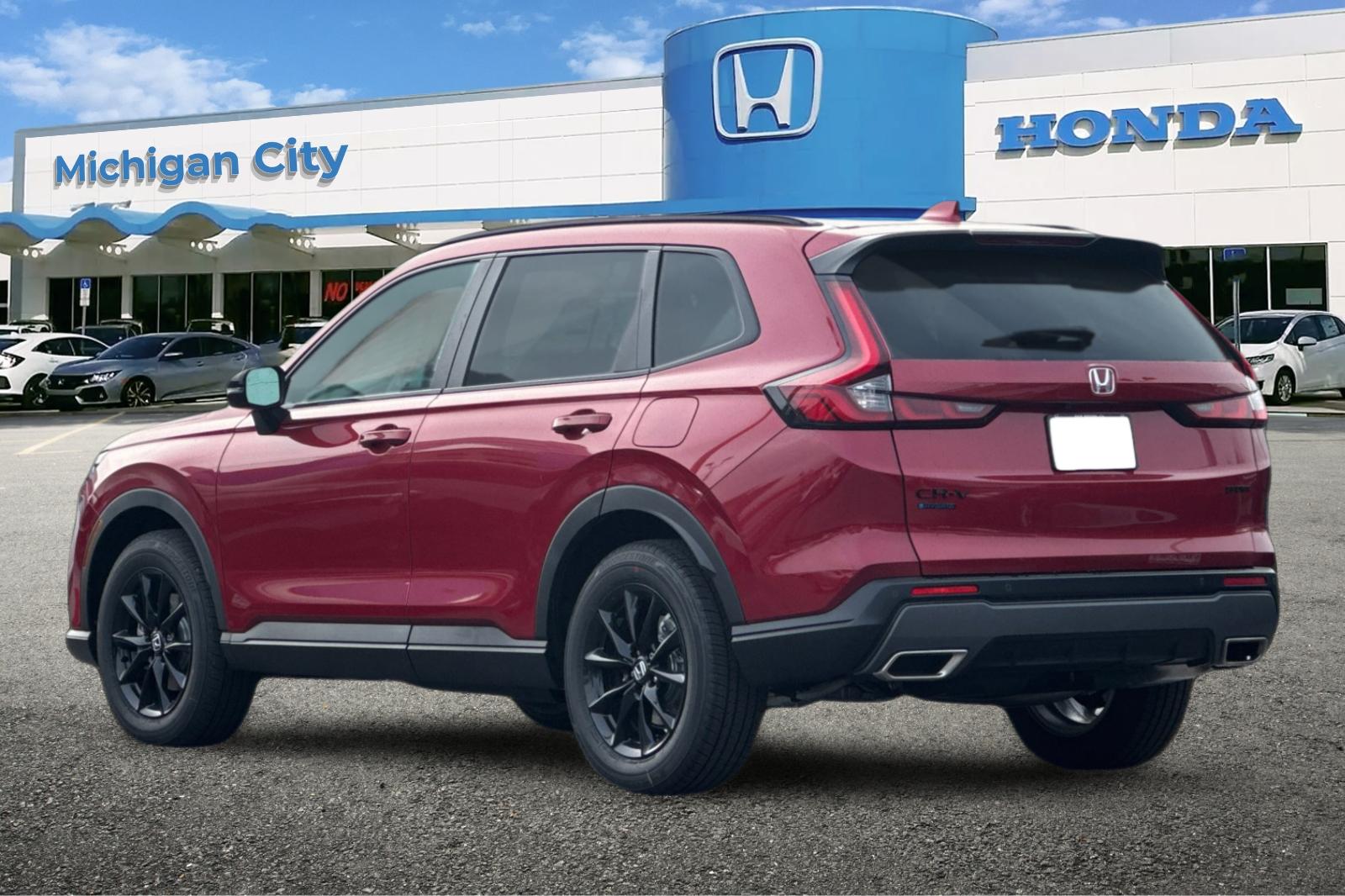 New 2026 Radiant Red Metallic Honda AWD Sport-L Hybrid image 3