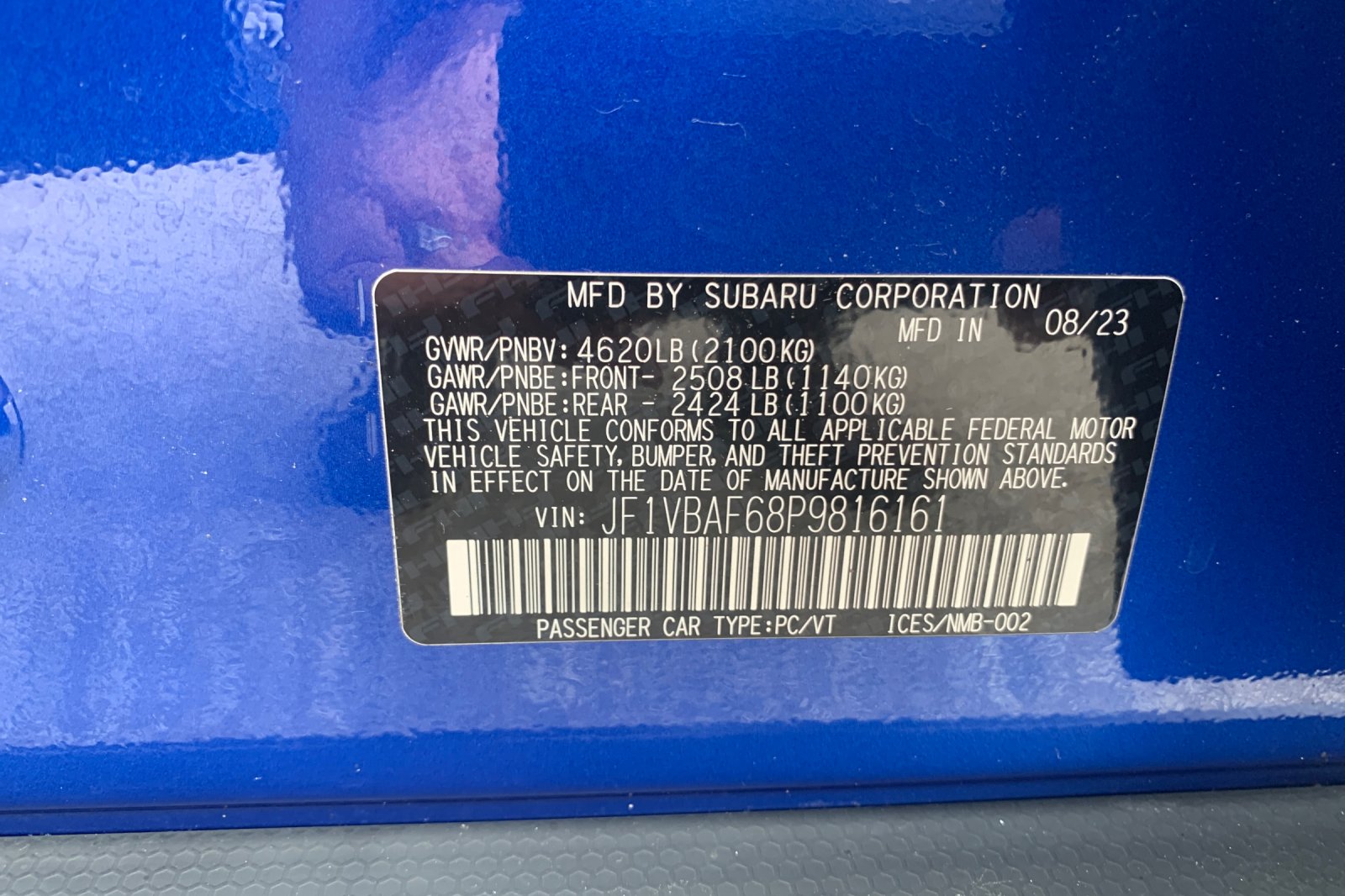 Used 2023 Blue Subaru Premium image 33