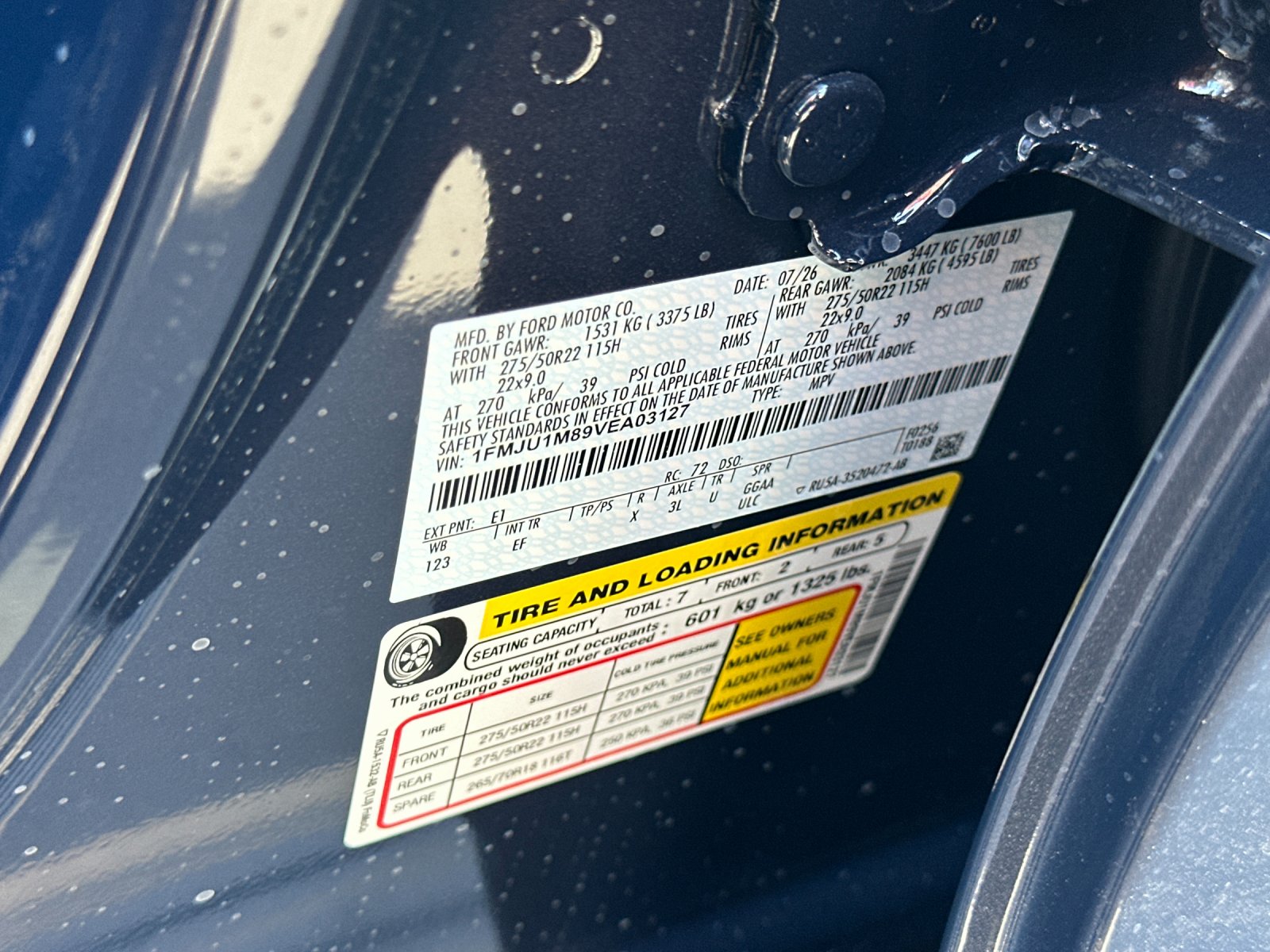 New 2027 Blue Ember Metallic Ford Platinum image 28