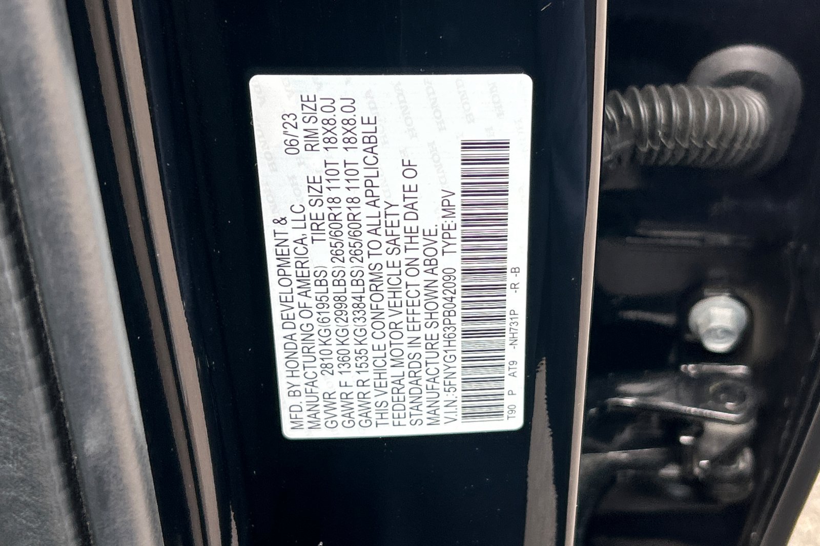 Used 2023 Crystal Black Pearl Honda TrailSport image 29