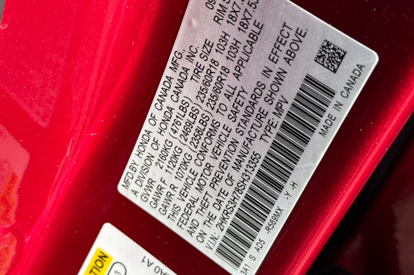 Certified Used 2025 Radiant Red Metallic Honda EX-L image 29